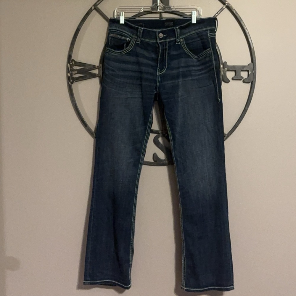 Men’s Buckle Black Jeans